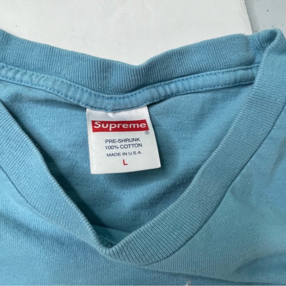 Supreme Garden Shears Blue Graphic Tee Shirt Mens Large Size - Picture 4 of 5